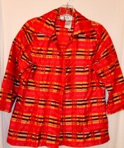 Borcellini 10 Red & Gold Orange Blazer Jacket